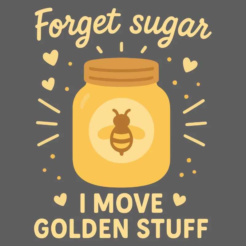 Bees Honey Beekeeper Funny Forget Sugar Saying