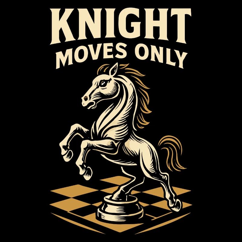Chess Player Knight Moves Only Board Game