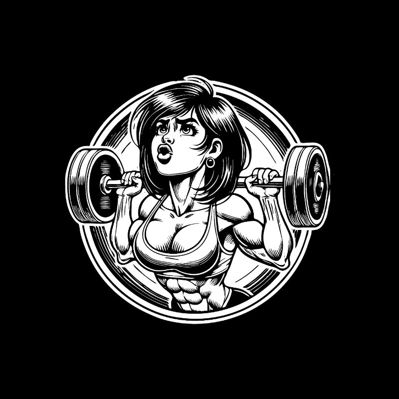Comic Strength Athlete Design - Musculation Femme