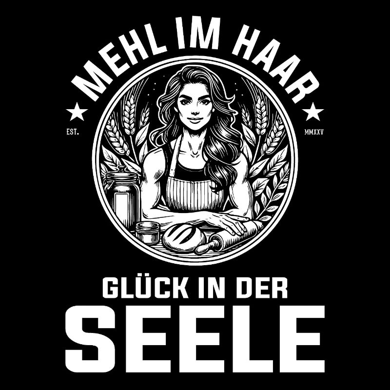 Mehl im Haar, Glück in der Seele - Backen Design