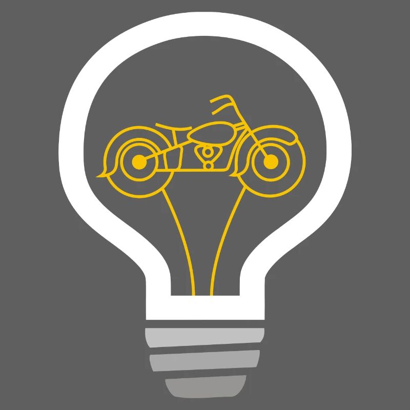 Motorcycle inside bulb