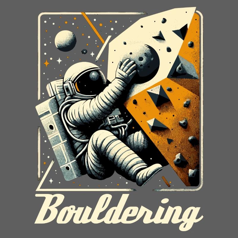 Bouldering Astronaut Spaceman Gift
