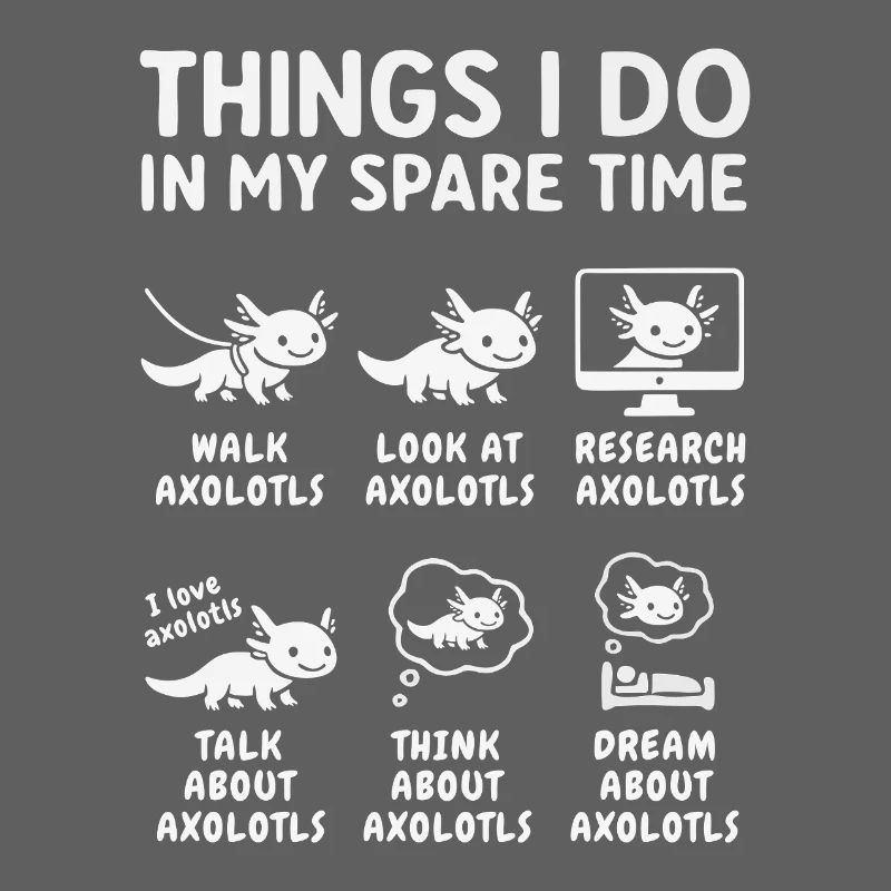 Drôle de passe-temps d’axolotl : temps de loisir