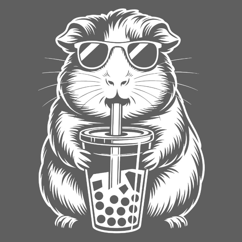 Meerschweinchen mit Bubble Tea