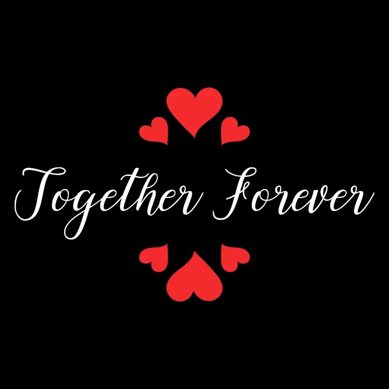 Ensemble Pour Toujours Union Amour Couple Éternel