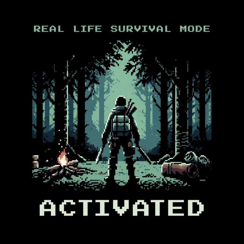 Real Life Survival Mode Activated Saying