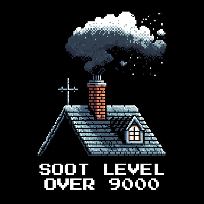 Schornsteinfeger Rußlevel Retro Pixel Art Gaming