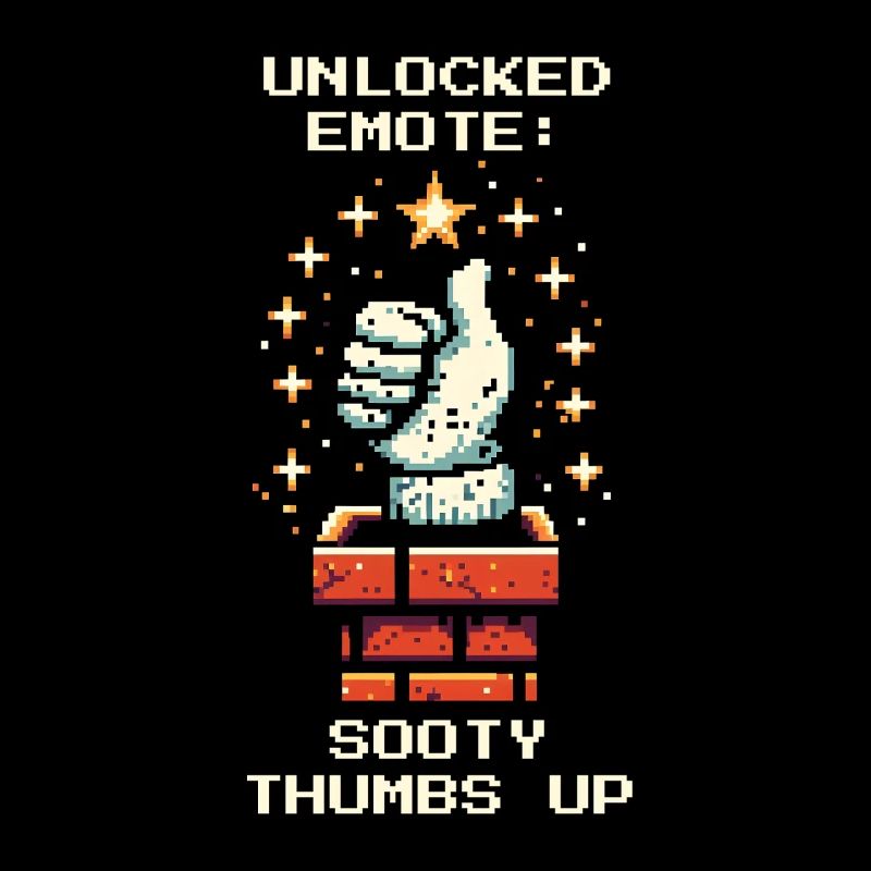 Ramoneur Emote Pouces vers le haut Rétro Pixel Art
