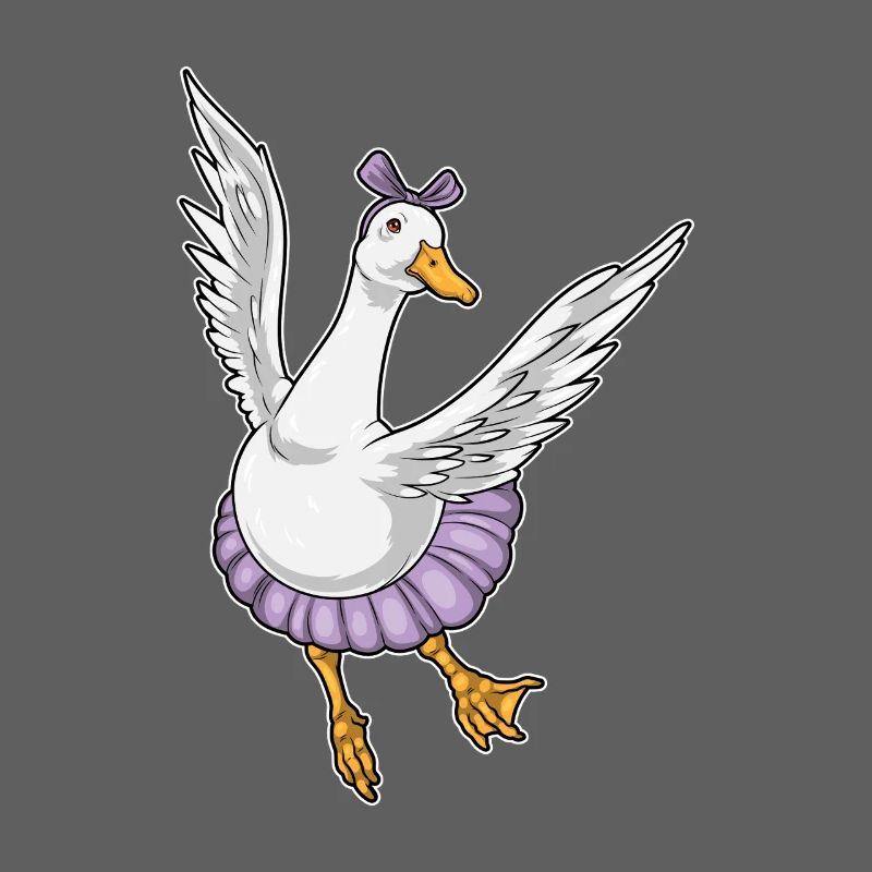 Canard Ballerine Ballet Danse