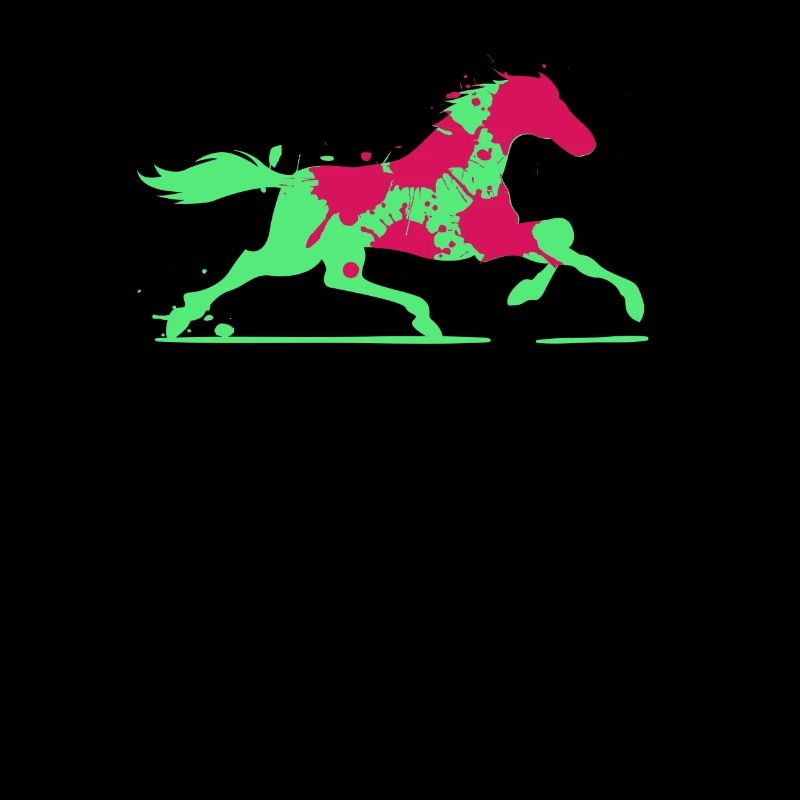 Cheval coloré