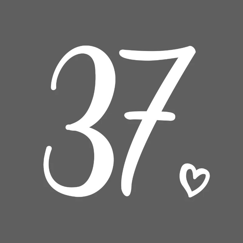Numéro mignon 37, 37 ans, 37e cadeau d'anniversaire