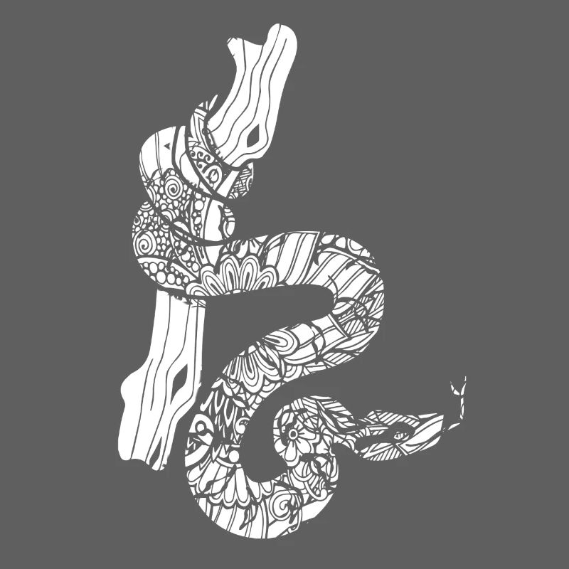 Boa Constrictor Floral Pattern