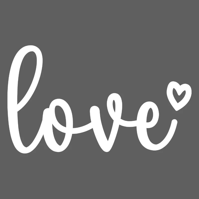 Süße Liebe mit Herz passendes Valentinstagsgeschenk