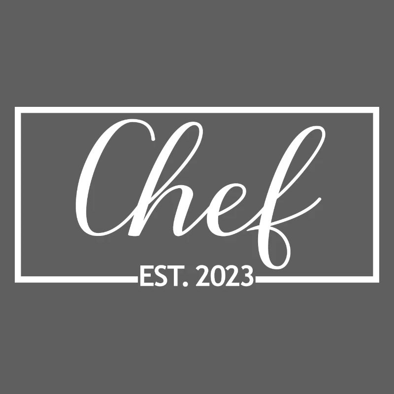 Chef Est. 2023 Graduated Chef Culinary Art Student