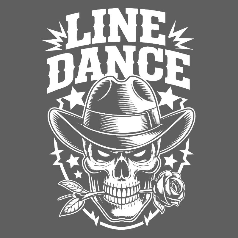 Line Dance Schädel Cowboy