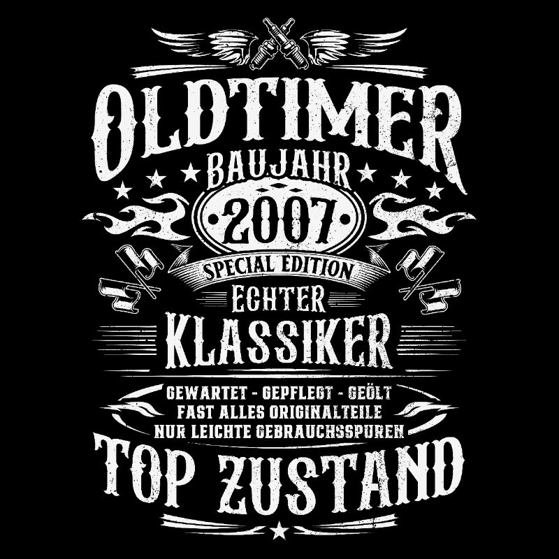 Oldtimer Baujahr 2007 Geburtstag Geschenk