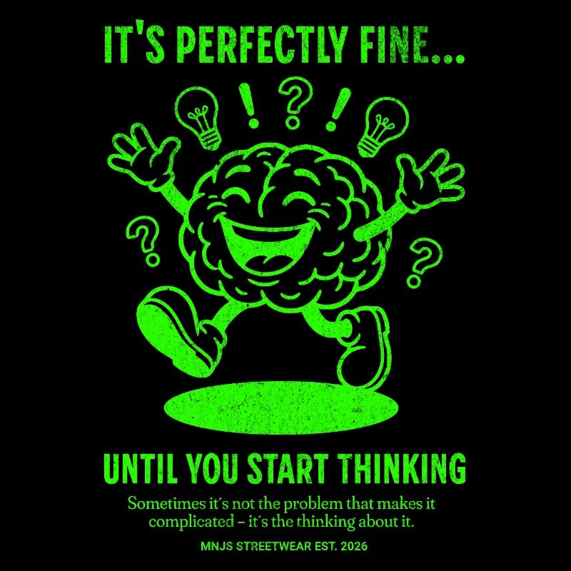 Pensée de dessin animé Green Brain