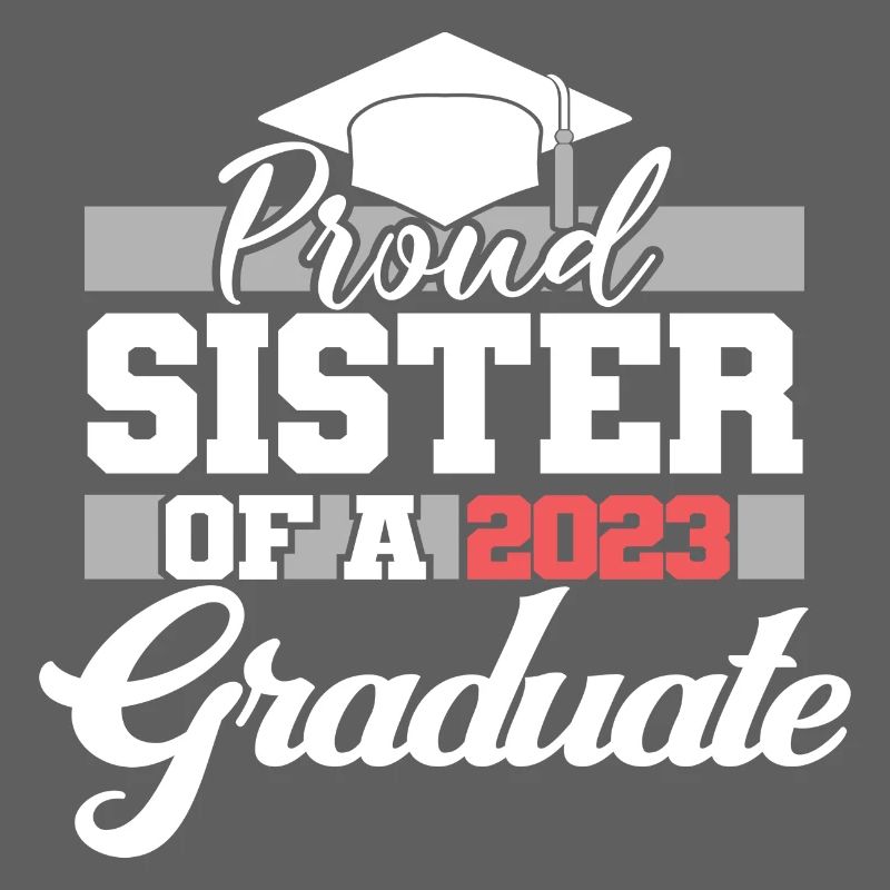 Stolze Schwester eines Abschlussgeschenks 2023