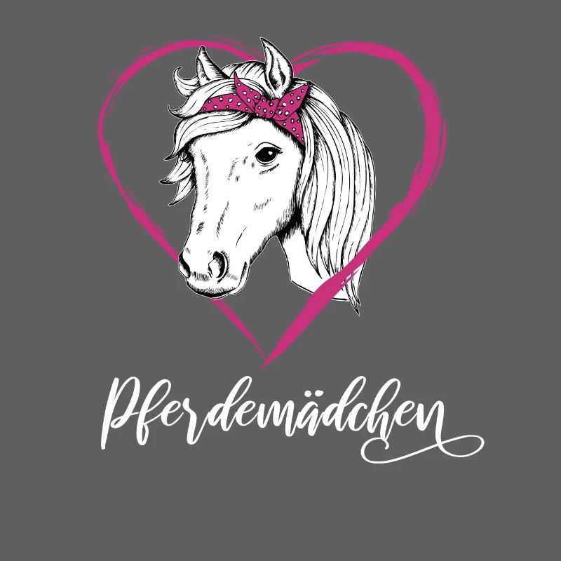 Pferdemädchen Pferde Herz Geschenkidee