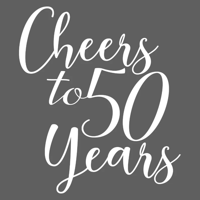 Cheers To 50 Years - Geburtstags- oder Jubiläumsgeschenk