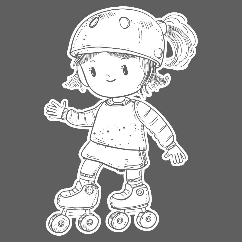 Rollschuhfahrerin