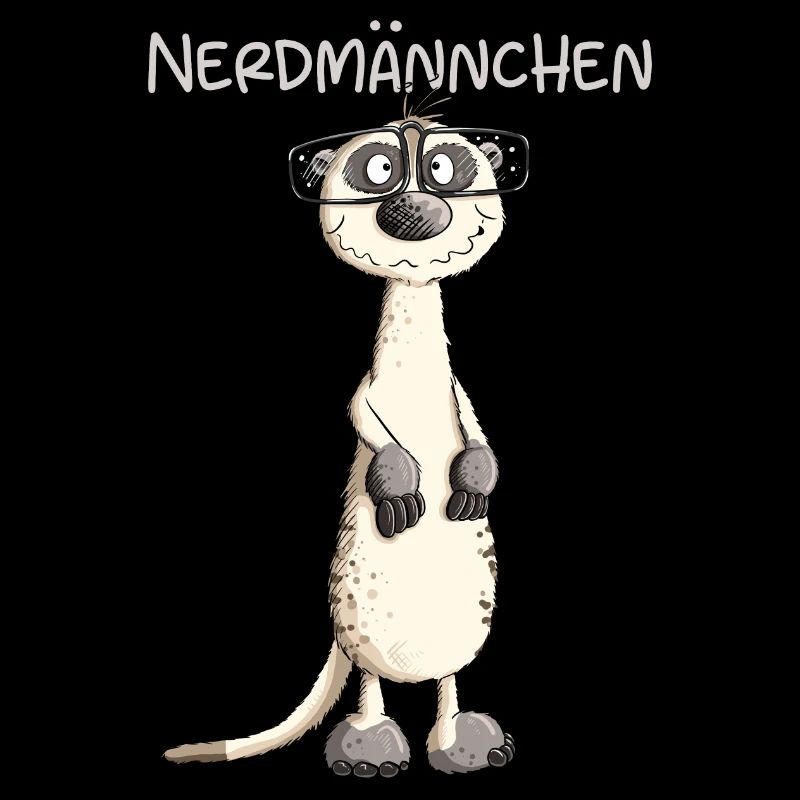 Lustiges Nerdmännchen Erdmännchen I Nerd Wortspiel