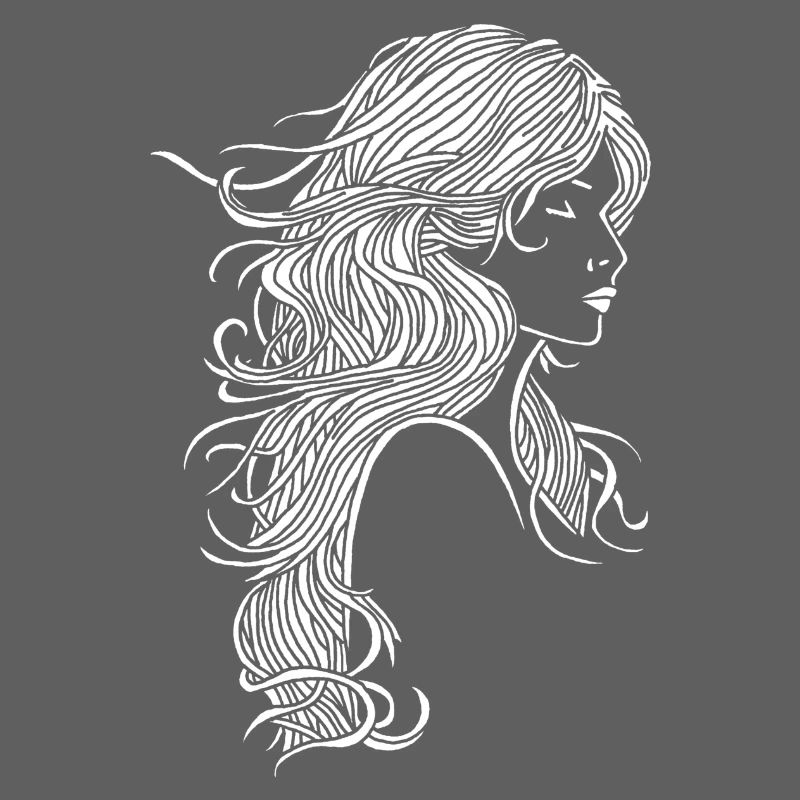Fille aux cheveux blancs