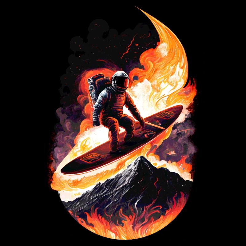 Astronaute de surf