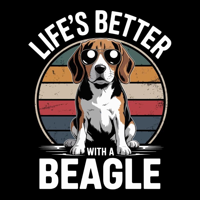 Das Leben ist besser mit einem Beagle