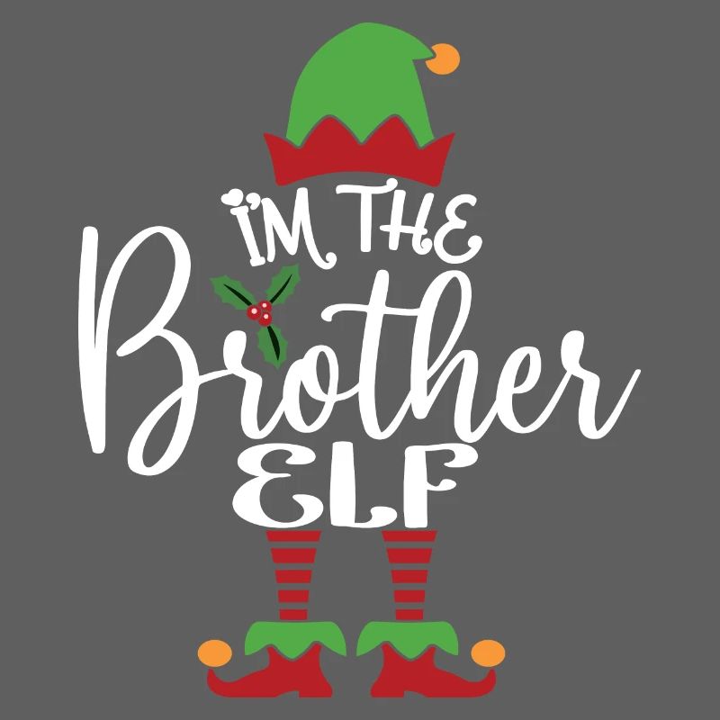 Bruder Elf süßes lustiges passendes Weihnachtskostüm