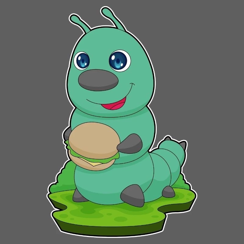 Raupe Cheeseburger