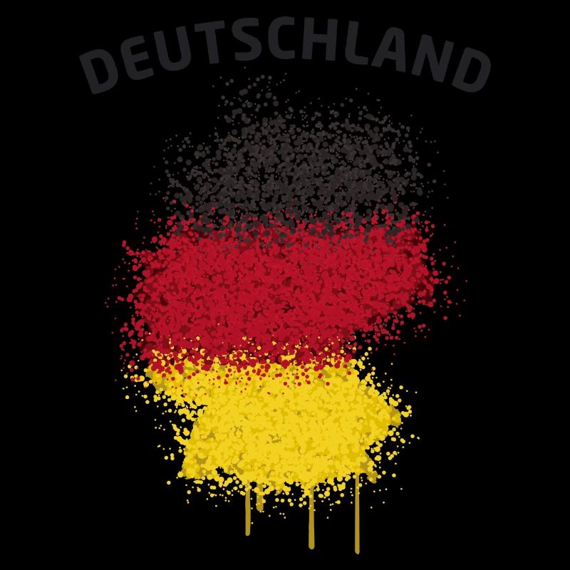 Allemagne Carte texte drapeau de graffiti
