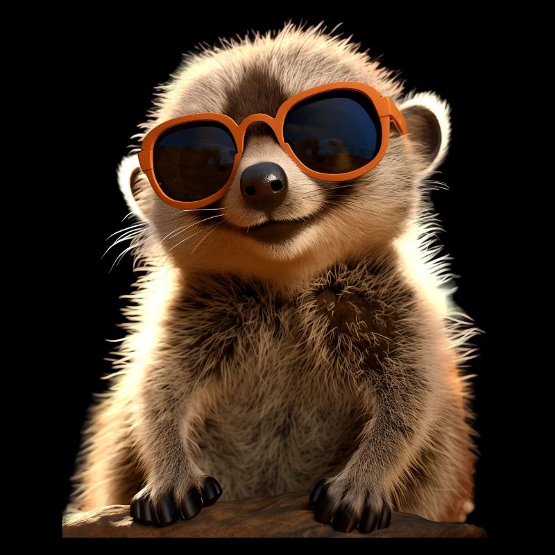 Lunettes de soleil suricate mignon amant de surikate