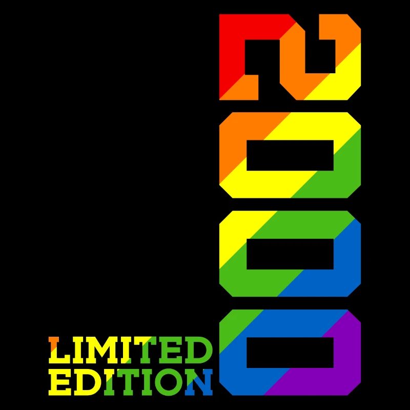 LGBTQ 2000 REGENBOGEN QUEER 25. GEBURTSTAG PRIDE