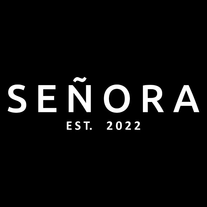 Señora Est. 2022 Mariage avec douche nuptiale