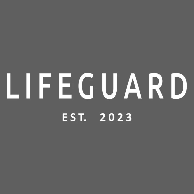 Lifeguard Est. 2023 Graduated Lifeguard Student