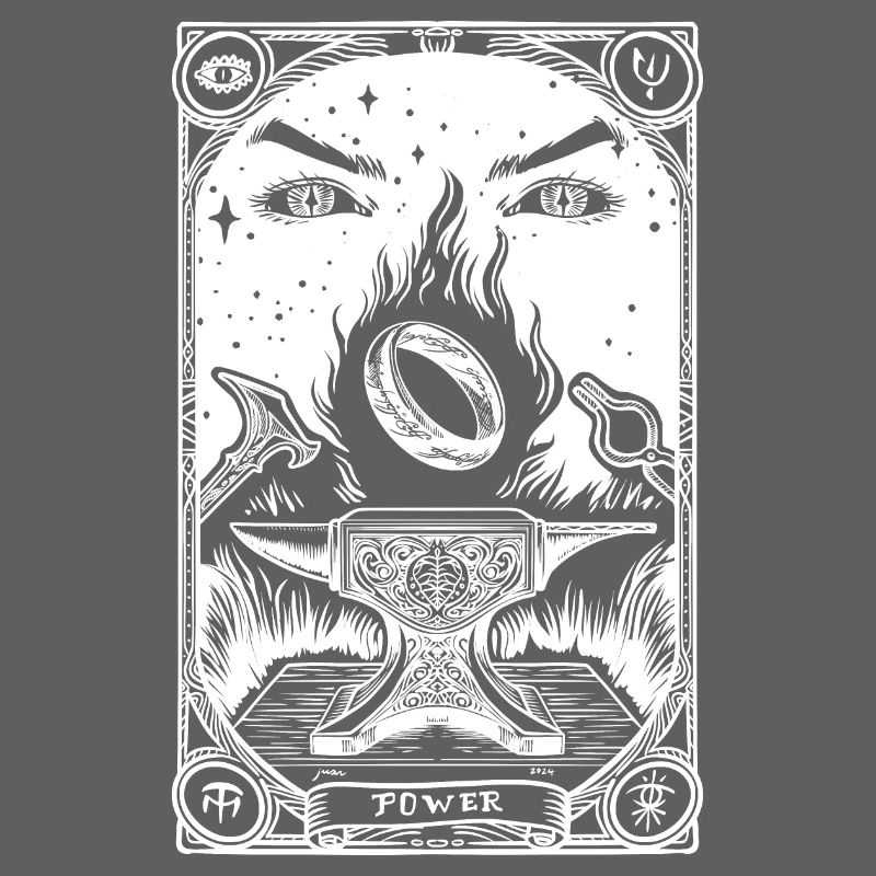 One ring tarot white