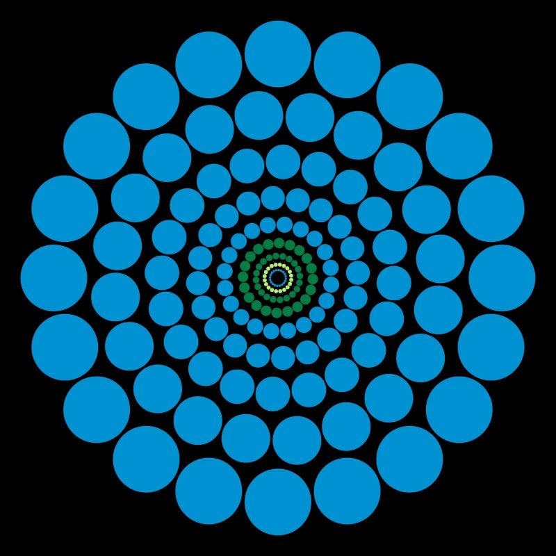 Circle Pattern Art Abstract Magical Gift Cool