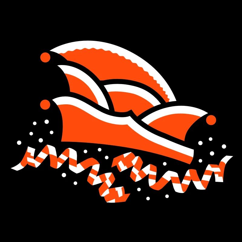 Fool's cap with streamers