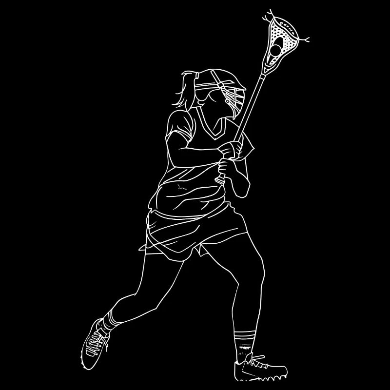 Lacrosse Player Sketch