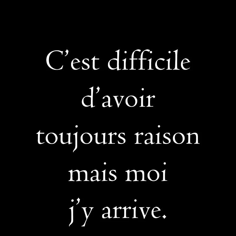 toujours raison blc