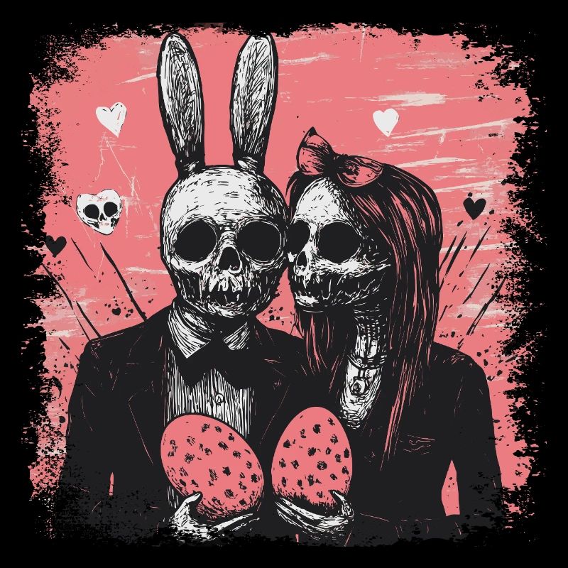Spooky Easter couple