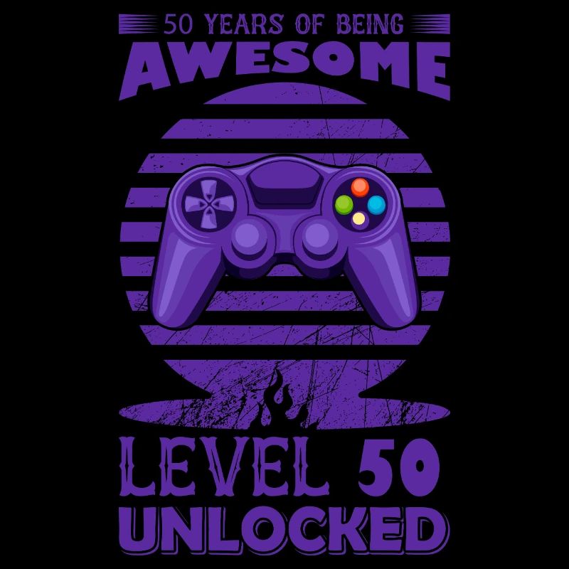 Retro Gaming Controller Motif