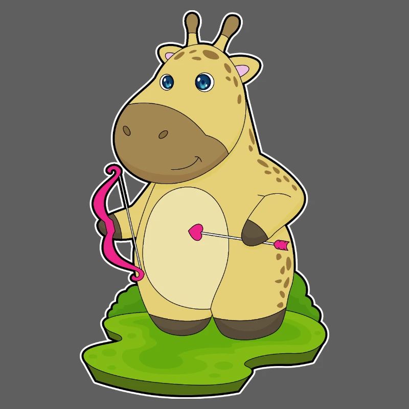 Giraffe Bogenschütze Bogen