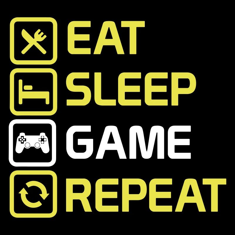 manger le jeu de sommeil répéter