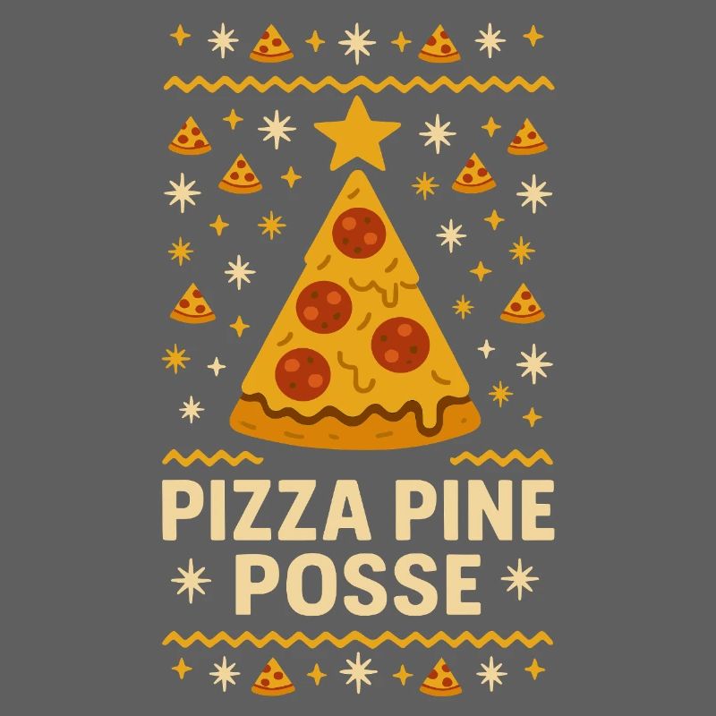 Pizza Pine Posse – Pull de Noël drôle