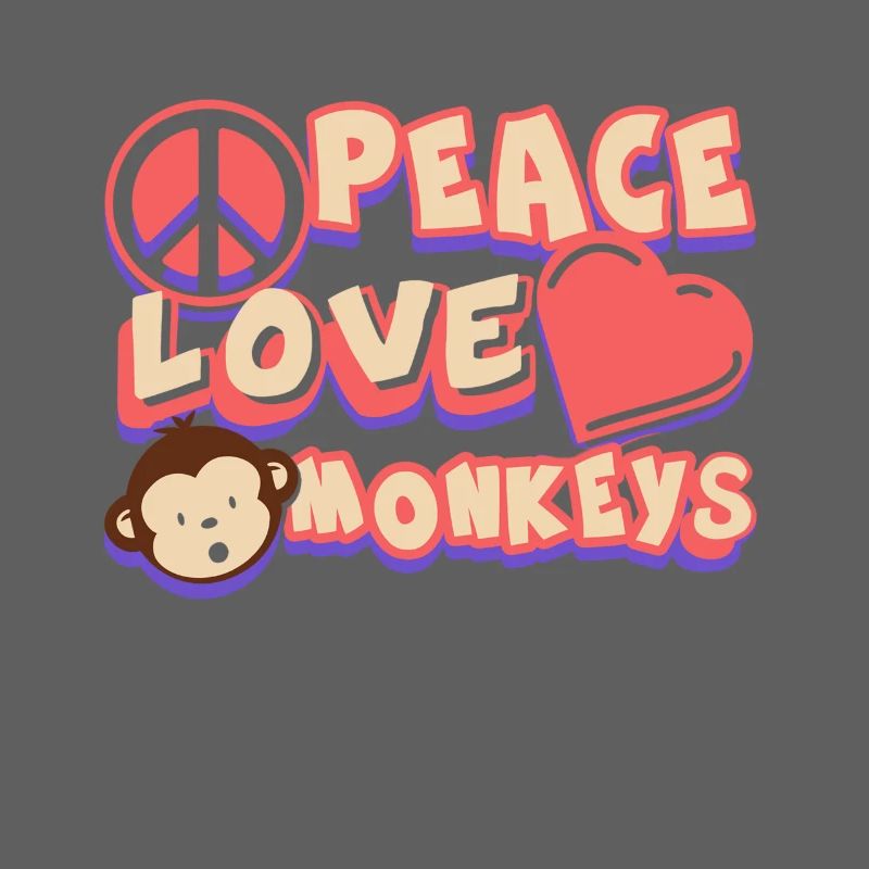 Peace Love Monkeys Tee