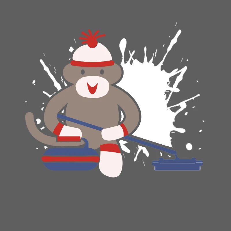 Sock Monkey Curling