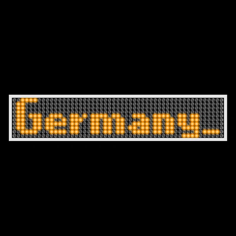 LED Display Germany Orange