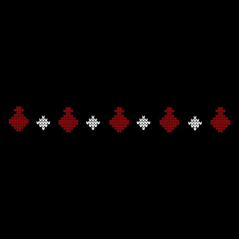 Knitted sweater pattern series Christmas ball